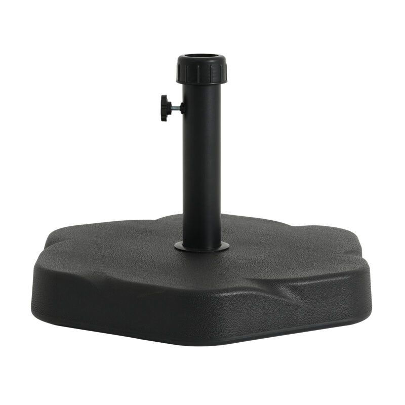 Hex Shape Outdoor 65-pound Black Umbrella Base - Image 4