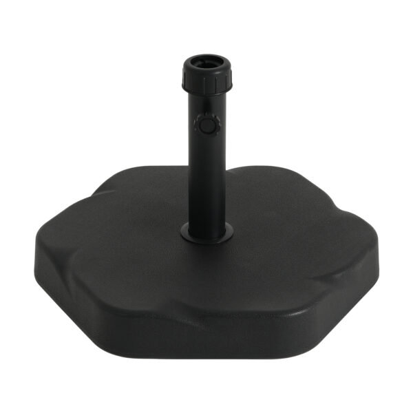 Hex Shape Outdoor 65-pound Black Umbrella Base