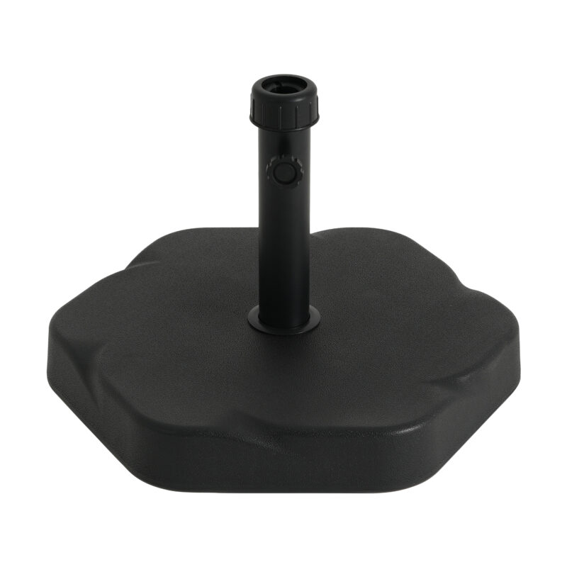 Hex Shape Outdoor 65-pound Black Umbrella Base - Image 3
