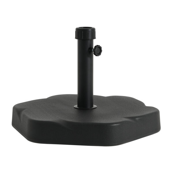 Hex Shape Outdoor 65-pound Black Umbrella Base