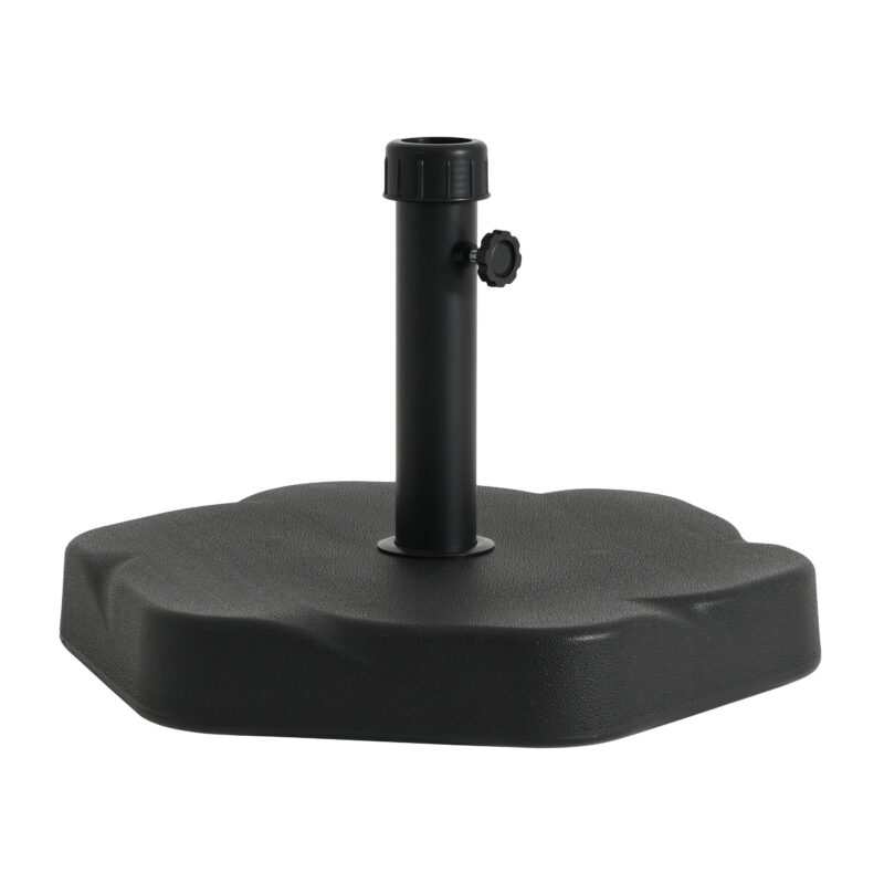 Hex Shape Outdoor 65-pound Black Umbrella Base - Image 5