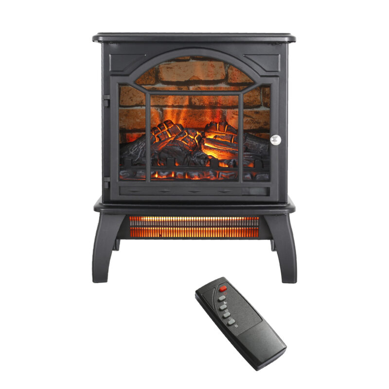 18 inch 3D Flame Electric Infrared Quartz Fireplace Stove with remote control - Image 10