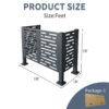 4ftx2ft Air Conditioner Fence for Outdoor Units,Metal Privacy Fence Cover, Perfect to Conceal Air Conditioning Units,3- Fence Panels - Image 4