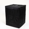 22" Propane Gas Fire Pit Table, 50000 BTU Square Steel Fire Pit with Beautiful Wicker Base for Outside Patio Deck Garden Backyard-Dark Brown - Image 10