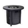 30" Propane Gas Fire Pit Table, 50000 BTU Round Steel Fire Pit for Outside Patio Deck Garden Courtyard-Black - Image 6