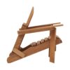 Oversize Wooden Outdoor Folding Adirondack Chair with Pre-Assembled BackRest & SeatBoard, Wood Patio Chair for Garden Backyard Porch Pool Deck Firepit - Image 14