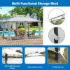13x10 Outdoor Patio Gazebo Canopy Tent With Ventilated Double Roof And SideWall(Detachable Curtain Included On All Sides),Suitable for Lawn, Garden, Backyard and Deck,BEIGE - Image 2