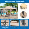 13x10 Outdoor Patio Gazebo Canopy Tent With Ventilated Double Roof And SideWall(Detachable Curtain Included On All Sides),Suitable for Lawn, Garden, Backyard and Deck,BEIGE - Image 18