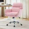 Artificial leather, PU leather, black base, adjustable in height, suitable for office, bedroom, dressing table and other environments. An office chair - Image 13