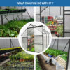 6x8 FT Polycarbonate Greenhouse Raised Base and Anchor Aluminum Heavy Duty Walk-in Greenhouses for Outdoor Backyard in All Season - Image 3