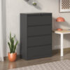 4 Drawer Lateral File Cabinet, Heavy Duty Metal Filing Cabinet, 35.4 Inch Wide Locking File Cabinet for Home Office, Space-Saving Vertical Storage with Anti-Tip Interlock, for Letter/Legal/A4 Files - Image 2