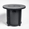 30" Propane Gas Fire Pit Table, 50000 BTU Round Steel Fire Pit for Outside Patio Deck Garden Courtyard-Black - Image 4
