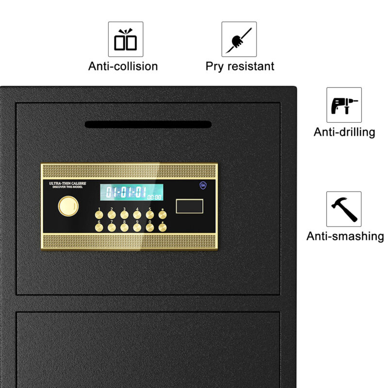Large Double-door Coin-operated Safe,Digital Security Safe with Fireproof and Waterproof Bag,6.5 Cubic Feet Safe Box with Hidden Code Function for Home,Office and Hotel - Image 10