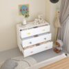 Kids 3 Drawer Dresser, Baby Nightstand for Bedroom, Storage Cabinet for Toddler Child for Living Room, Toddler Room, Nursery, Closet, Apartment (Colorful) - Image 6