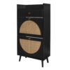 Rattan, Allen 2 door 1 drawer cabinet, shoe rack, double layer, suitable for entrance - Image 6