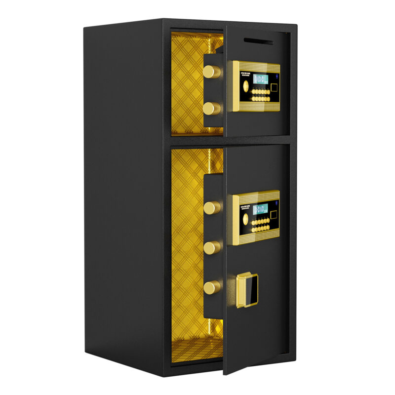 Large Double-door Coin-operated Safe,Digital Security Safe with Fireproof and Waterproof Bag,6.5 Cubic Feet Safe Box with Hidden Code Function for Home,Office and Hotel - Image 9