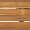 Outdoor Acacia Wood Metal Base Dining Table, Teak - Image 9