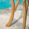 Outdoor Acacia Wood Square Dining Table - 31.50"L x 31.50"W x 30.00"H - Natural brown - Image 5