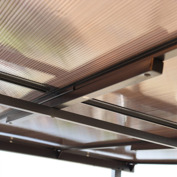 10' x 14' Outdoor Pergola Gazebo,Wall-Mounted Lean to Metal Awning Gazebo with Roof,Large Heavy Duty for Patio,Decks,Backyard