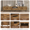 78" TV Stand for 85 75 65 Inch TV, TV Consoles for Living Room, Entertainment Center Wood TV Media with Storage - Image 8