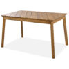 GO 3 Pieces Acacia Wood Table Bench Dining Set For Outdoor & Indoor Furniture With 2 Benches, Picnic Beer Table for Patio, Porch, Garden, Poolside, Natural - Image 3