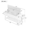 TREXM Farmhouse Upholstered Storage Bench with Hidden Compartment, Modern Entryway Bench for Living Room, Entryway, and Hallways - Image 17