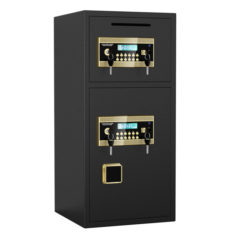 Large Double-door Coin-operated Safe,Digital Security Safe with Fireproof and Waterproof Bag,6.5 Cubic Feet Safe Box with Hidden Code Function for Home,Office and Hotel - Image 2