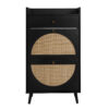 Rattan, Allen 2 door 1 drawer cabinet, shoe rack, double layer, suitable for entrance - Image 4