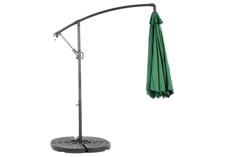Best Choice Products 10ft Offset Hanging Market Patio Umbrella w/Easy Tilt Adjustment, Polyester Shade, 8 Ribs for Backyard, Poolside - Image 2