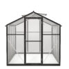 6x8 FT Greenhouse for Outdoors, Polycarbonate Greenhouse with Quick Setup Structure and Roof Vent, Aluminum Large Walk-in Greenhouse for Outside Garden Backyard, Black - Image 9