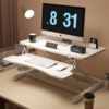 32 Inch Desk Converter, Height Adjustable Sit to Stand Riser, Dual Monitor and Laptop Workstation with Wide Keyboard Tray - Image 5