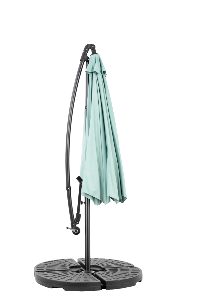 Best Choice Products 10ft Offset Hanging Market Patio Umbrella w/Easy Tilt Adjustment, Polyester Shade, 8 Ribs for Backyard, Poolside - Image 16