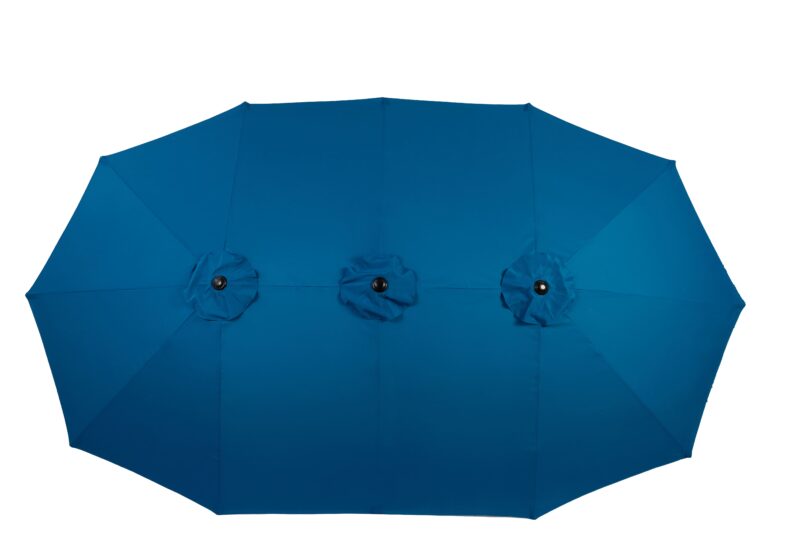 14.8 Ft Double Sided Outdoor Umbrella Rectangular Large with Crank - Image 8