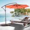 Best Choice Products 10ft Offset Hanging Market Patio Umbrella w/Easy Tilt Adjustment, Polyester Shade, 8 Ribs for Backyard, Poolside - Image 21