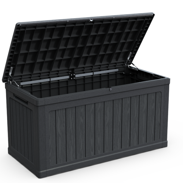cropped-20250530_NtuY9pWMKmM2UUiLnhAlTtLilotaun7l.png 230 Gallon Large Outdoor Storage XXL Deck Box for Patio Furniture, Outdoor Cushions, Garden Tools and Sports/Pools Equipment, Waterproof Resin, Lockable, Black - Image 1