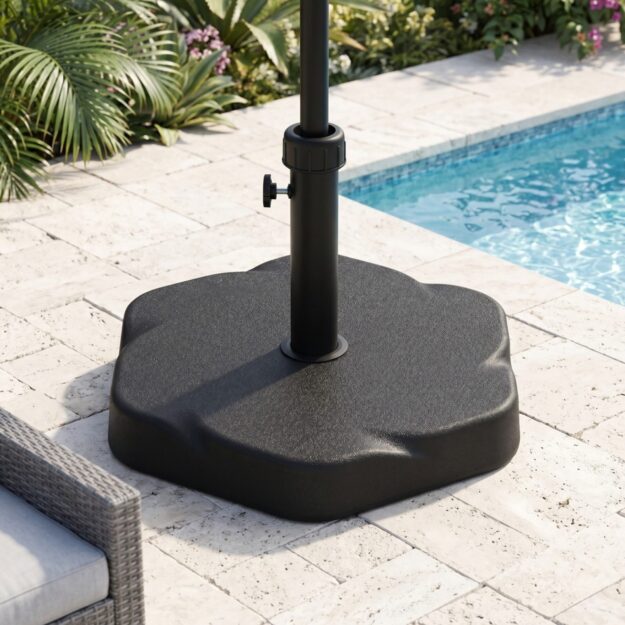 cropped-B2B-N775P407209B-Lifestyle5-scaled-1.jpg Hex Shape Outdoor 65-pound Black Umbrella Base - Image 1