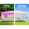 10x30' Wedding Party Canopy Tent Outdoor Gazebo with 8 Removable Sidewalls Black Color - Image 3