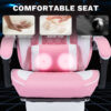 Ergonomic Video Gamer Chairs,Computer Gaming Chairs with Massage Lumbar Support and footrest,Racing Style Computer Chair Adjustable Headrest for Adults,Pink White - Image 7