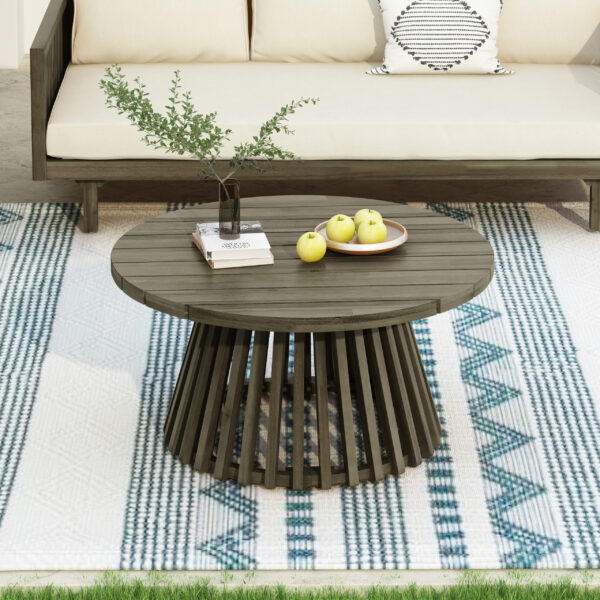 Acacia Wood Patio Coffee Table
