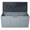All Weather UV Pool Deck Box Storage Shed Bin Backyard Patio Outdoor w/ Wheel,75 Gallon Resin Deck Box-Organization and Storage for Patio Furniture Outdoor Cushions,Garden Tools and Pool Toys - Image 14