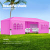 10x30' Wedding Party Canopy Tent Outdoor Gazebo with 8 Removable Sidewalls Black Color - Image 2