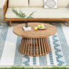 Acacia Wood Patio Coffee Table - Image 9