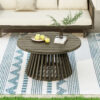 Acacia Wood Patio Coffee Table - Image 5
