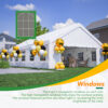 20x32 FT Party Tent with 3 Storage Bags & Removable Sidewalls, Outdoor Canopy Gazebo for Carport Camping Garden Wedding BBQ Commercial - Image 2