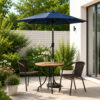 10FT Patio Umbrella, Outdoor Market Yard Umbrella, Sun Shade Umbrella with Push Button Tilt and Crank Mechanism for Garden, Deck, Pool and Backyard, Not Include Umbrella Base - Image 19